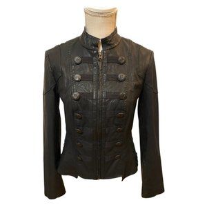 Free People Last Ride Military VEGAN LEATHER Jacket (2)